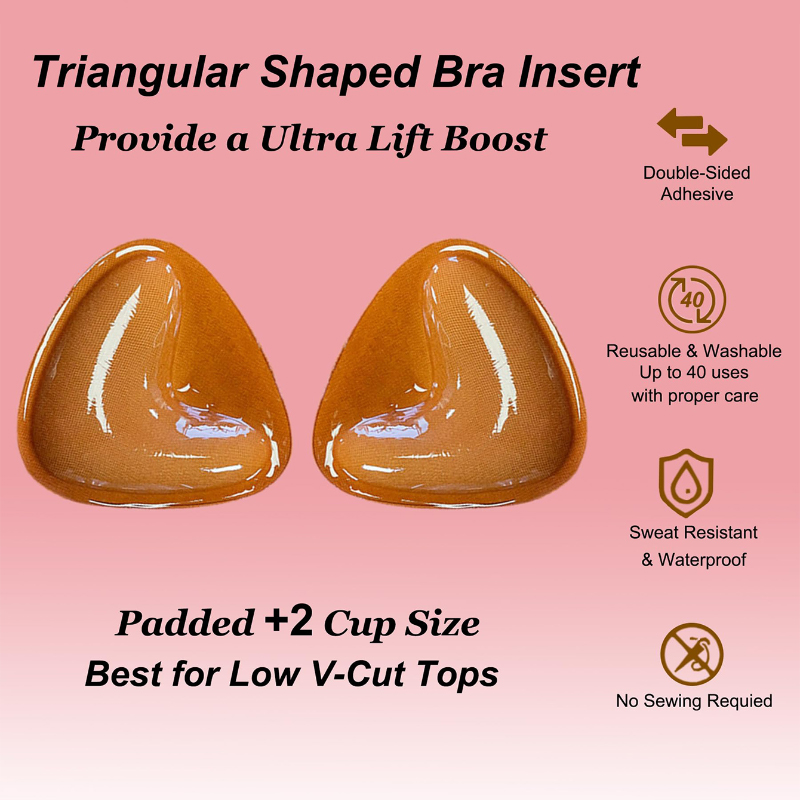 Push Up Bra Silicone - زوجان من حمالة الصدر اللاصقة مزدوجة
