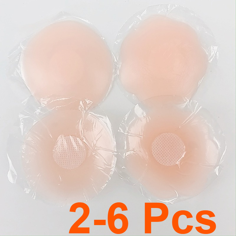 Push Up Bra Silicone - 2-6 قطعة النساء سيليكون الحلمة يغطي
