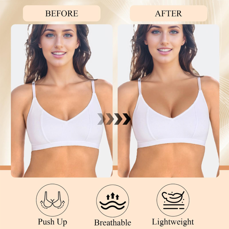 زوجان من حمالة الصدر اللاصقة م - مراجعة Push Up Bra Silicone وسعره