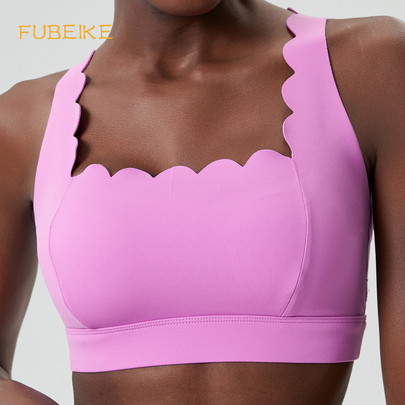 FUBEIKE موجة صغيرة مزدوجة الكت - مراجعة Sports Bra Racerback وسعره