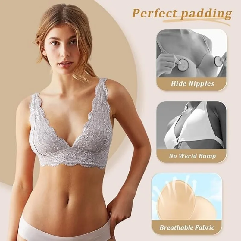 2/20 قطعة الإسفنج القابل للإزا - مراجعة Push Up Bra Silicone وسعره