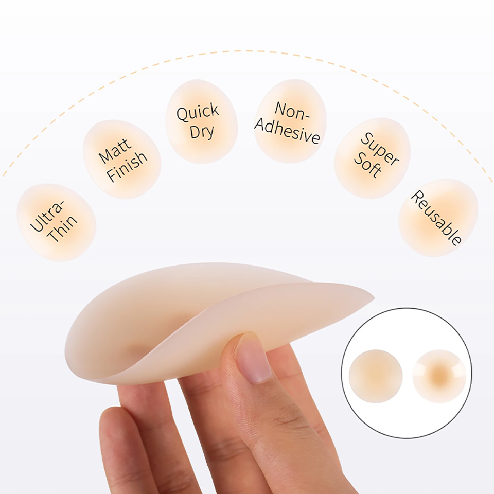 بتلات صدر سيليكون غير مرئية ذا - مراجعة Strapless Bra Adhesive وسعره