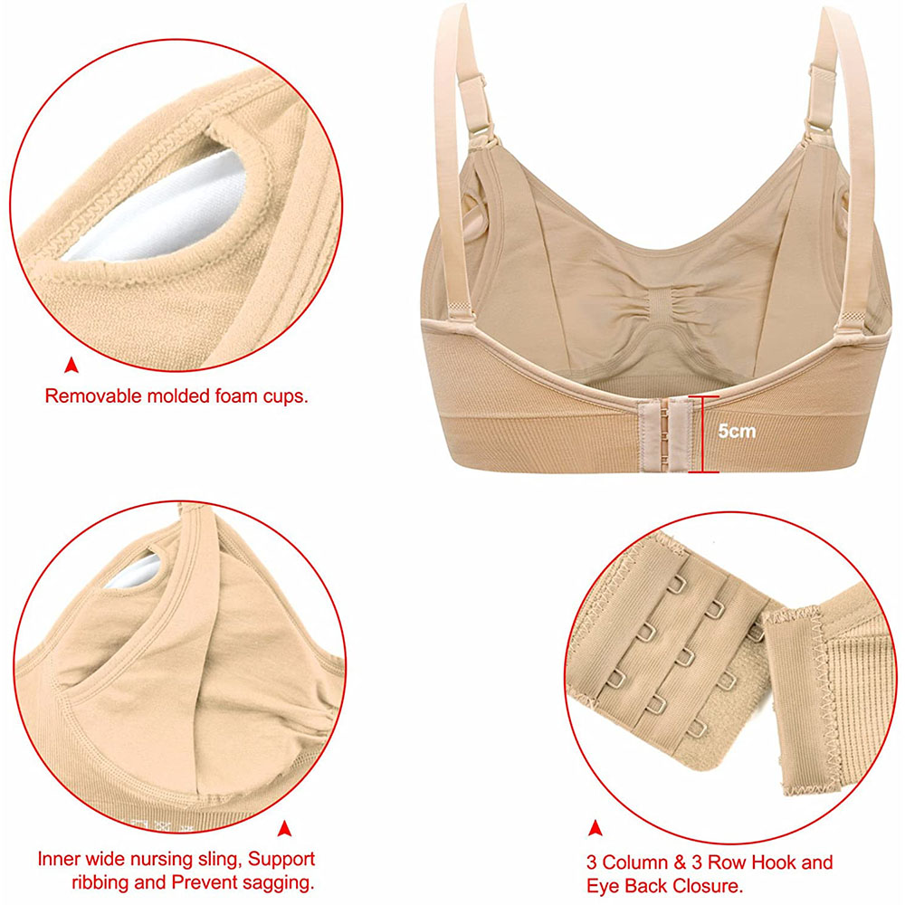 المرأة الأمومة حمالة صدر للرضا - مراجعة Sleep Bra Bralette وسعره