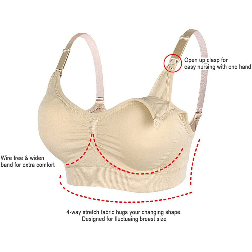 المرأة الأمومة حمالة صدر للرضا - مراجعة Sleep Bra Bralette وسعره
