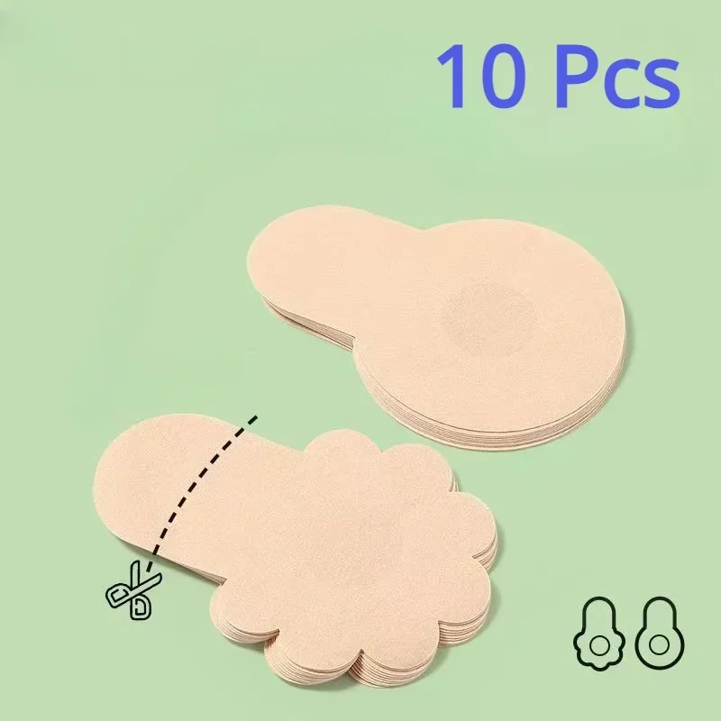 10 قطعة الثدي غير مرئية رفع ال - مراجعة Strapless Bra Adhesive وسعره