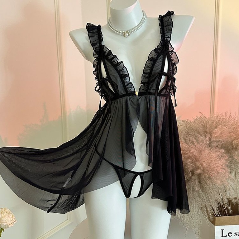 طقم بيجامة نسائية من الدانتيل، - مراجعة Lace Bralette Set وسعره
