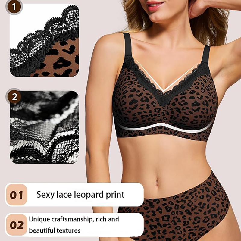 حمالة صدر وردية بنقشة الفهد من - مراجعة Wirefree Bra Comfort وسعره