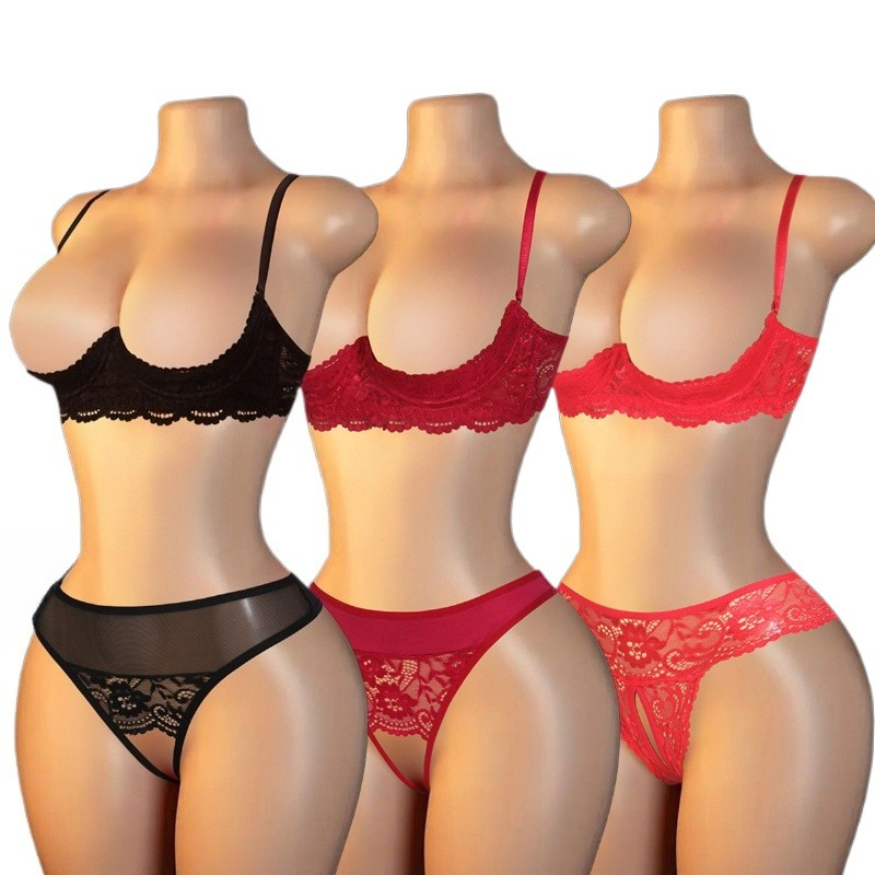 طقم لانجري نسائي مثير من الدان - مراجعة Lace Bralette Set وسعره