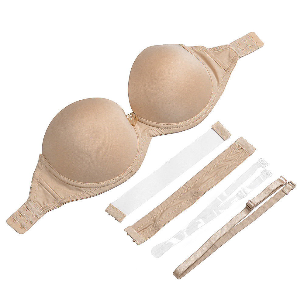 عارية أسود أبيض غير مرئية واضح - مراجعة Convertible Bra Multiway وسعره