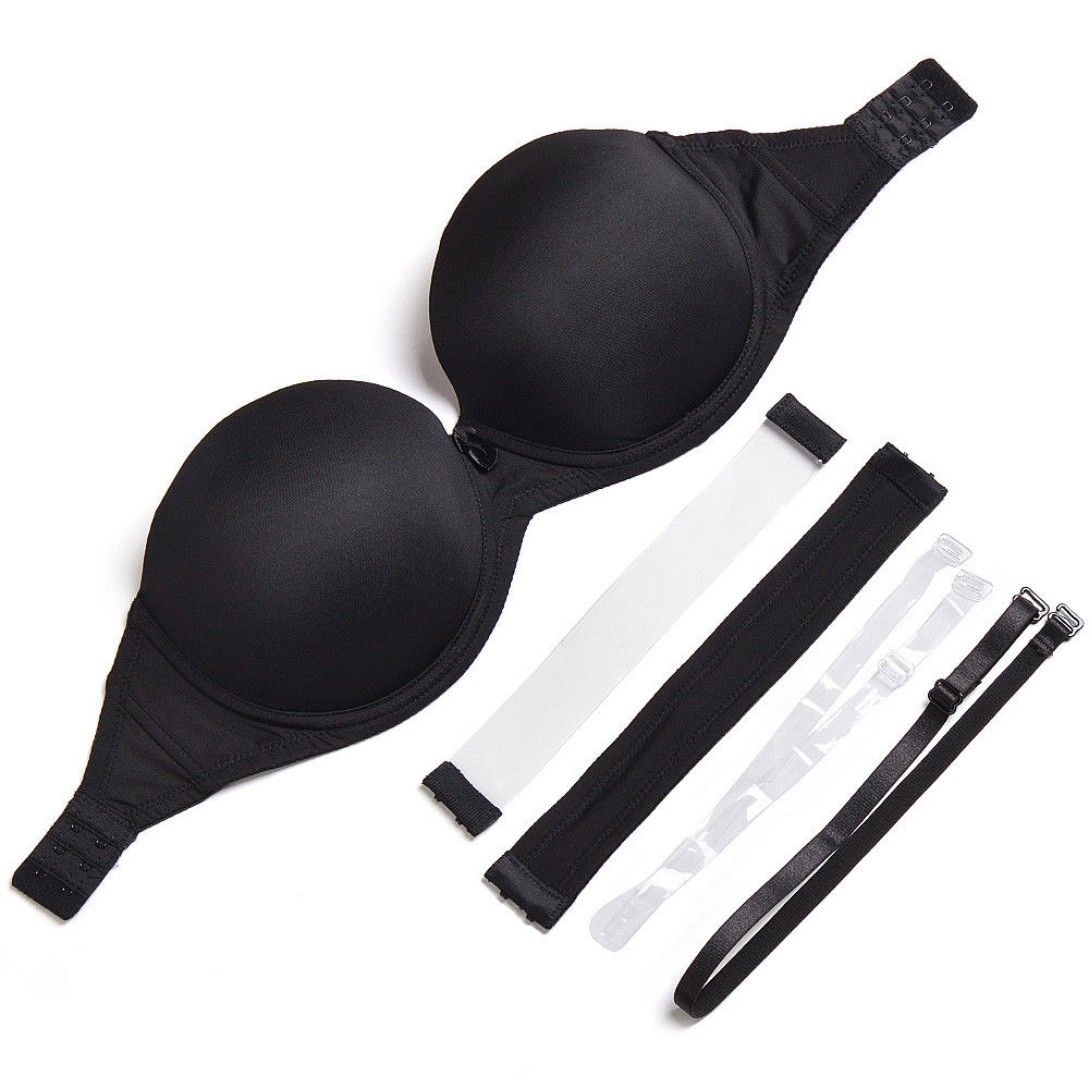 عارية أسود أبيض غير مرئية واضح - مراجعة Convertible Bra Multiway وسعره