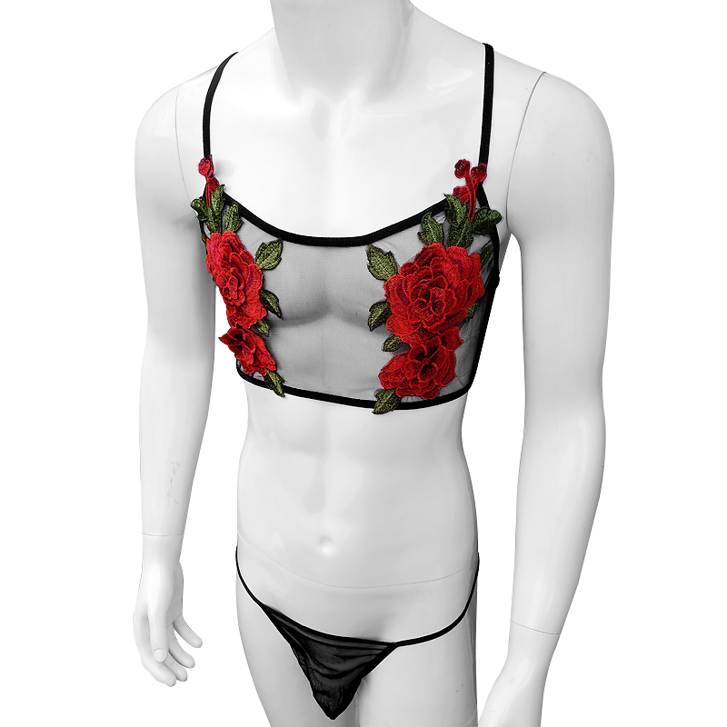 مثير التطريز رجل انظر من خلال  - مراجعة Sheer Bra Lace وسعره