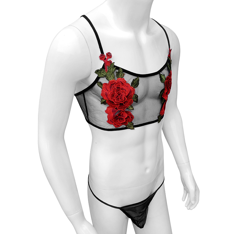 مثير التطريز رجل انظر من خلال  - مراجعة Sheer Bra Lace وسعره